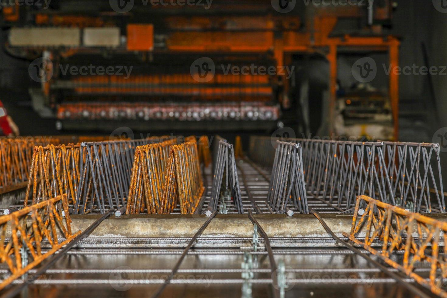 Close up picture of precast girder slab in production photo