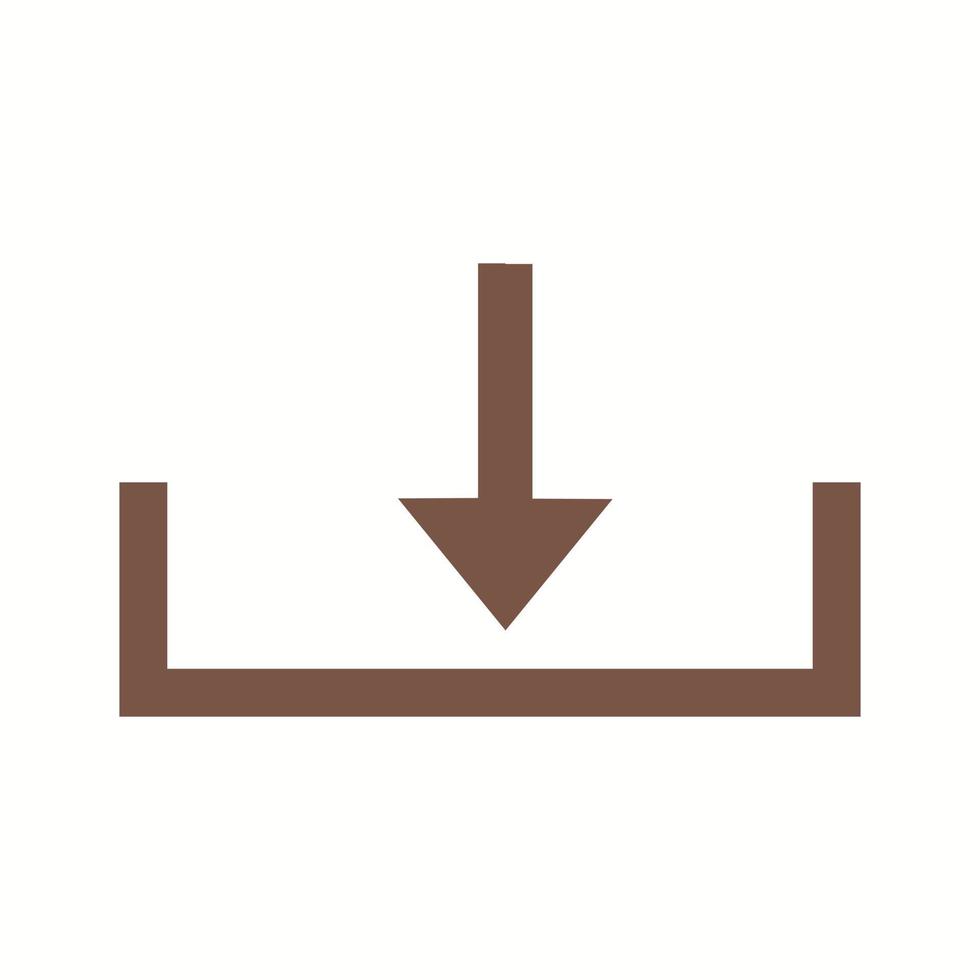 Beautiful Download Glyph Vector Icon