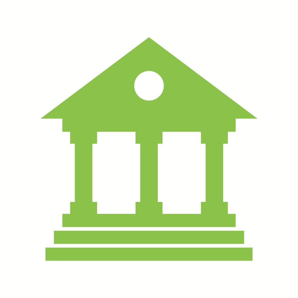 Beautiful Bank Vector Glyph Icon