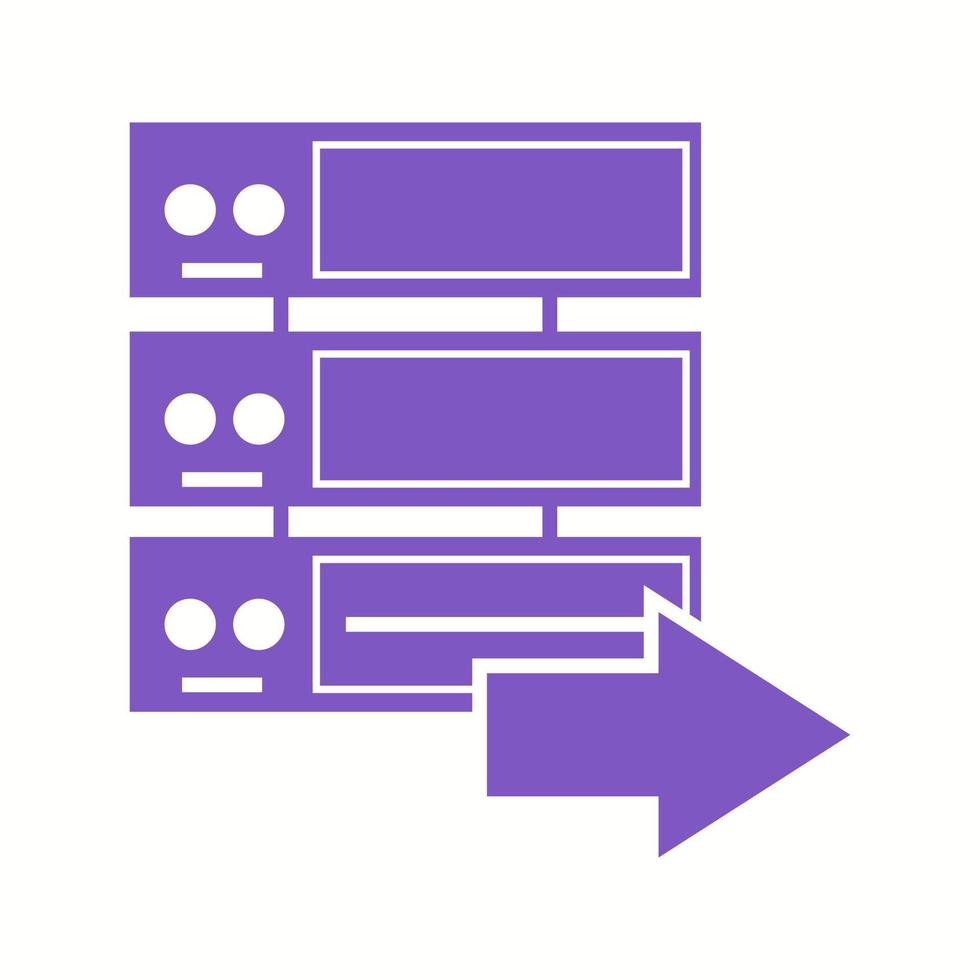 Beautiful Server Vector Glyph icon