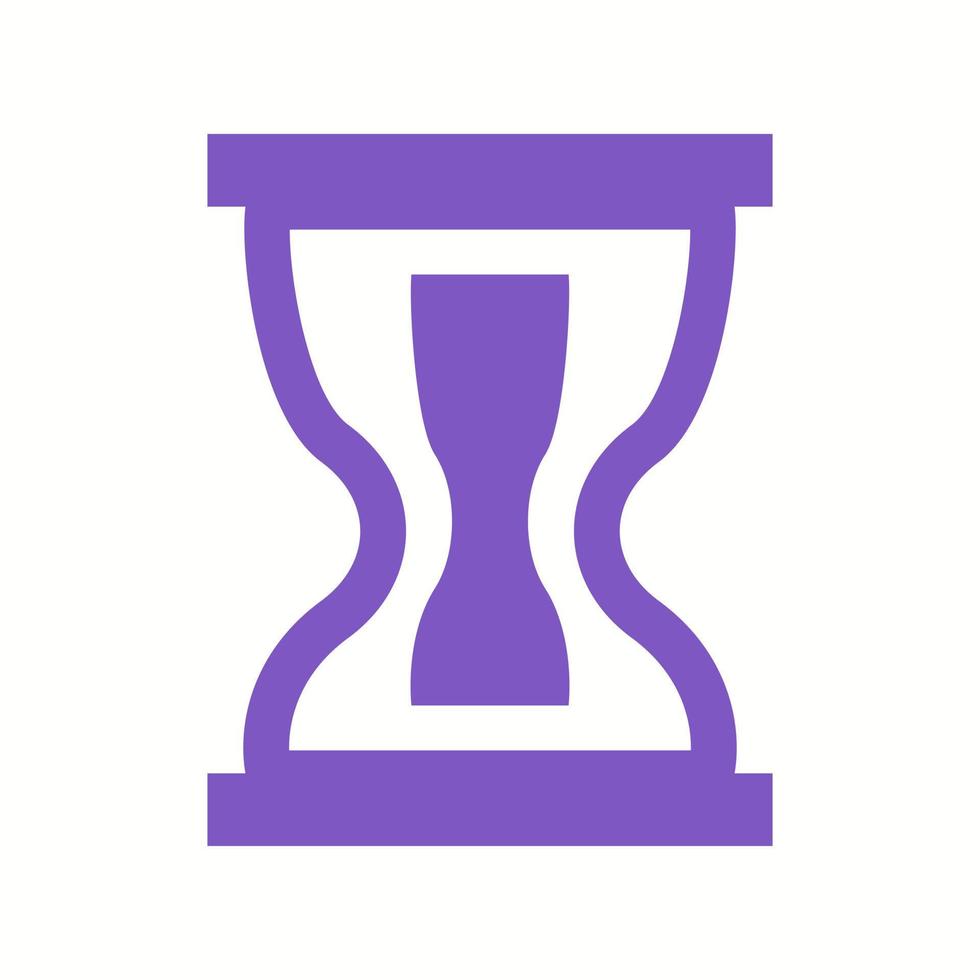 Beautiful hourglass Vector Glyph icon