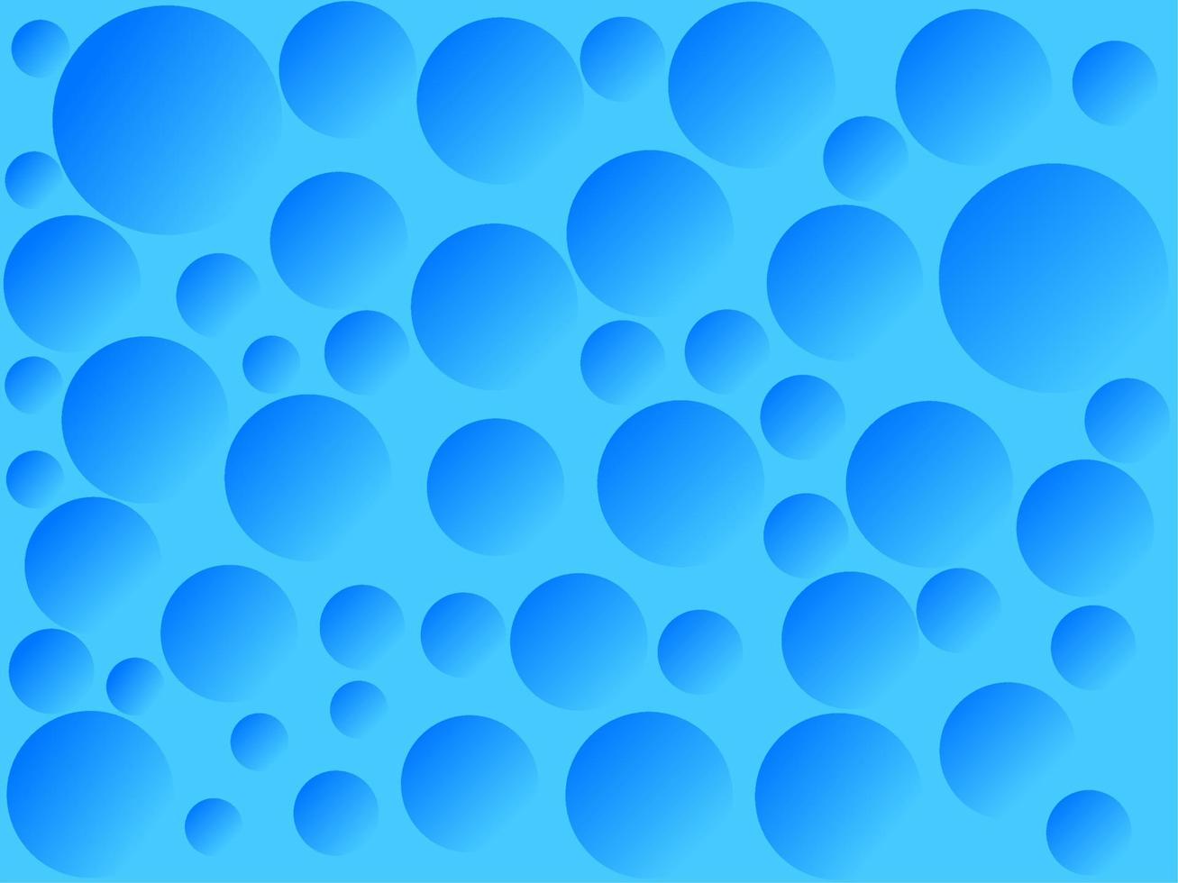 3d blue bubble abstract background vector