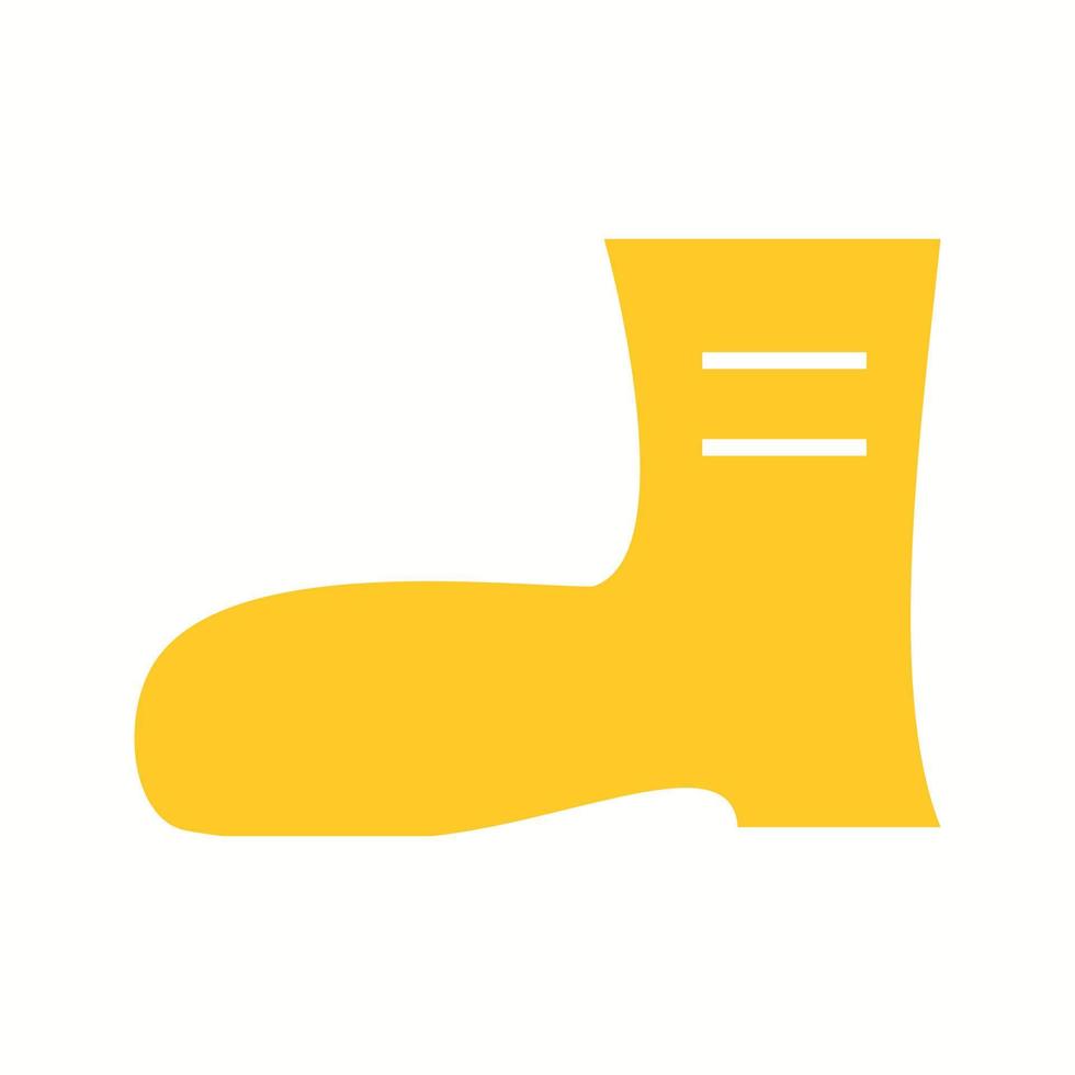 Beautiful Long Boot Glyph Vector Icon