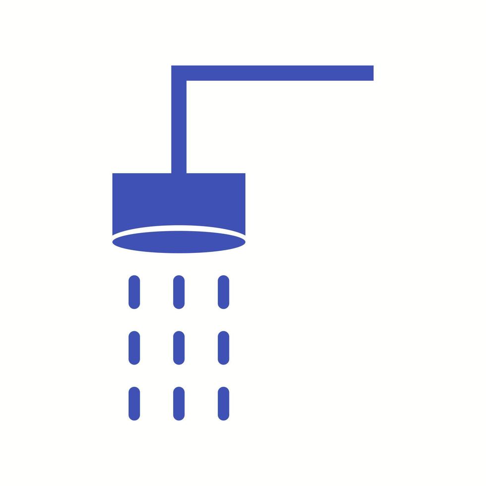 Beautiful Shower Glyph Vector Icon