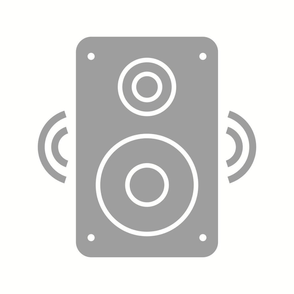 Beautiful Speaker Glyph Vector Icon