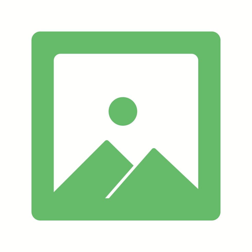 Beautiful Gallery Glyph Vector Icon