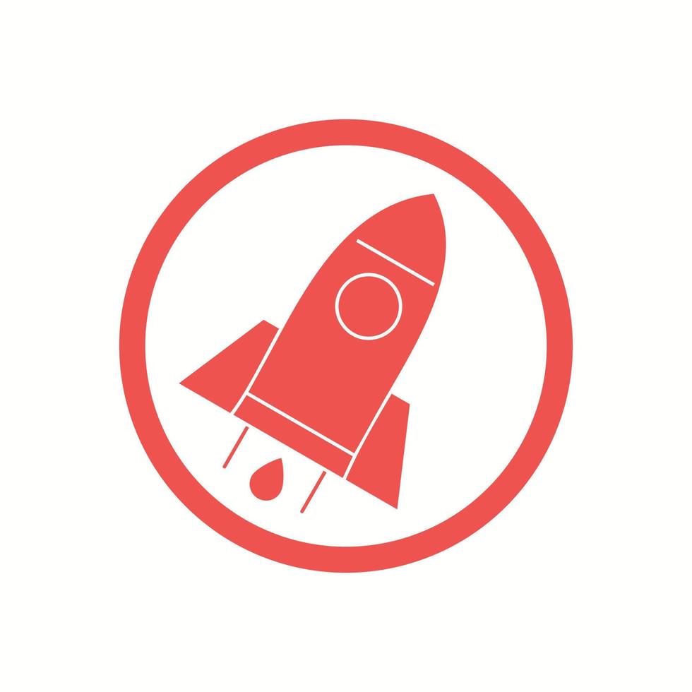 Beautiful Rocket Vector Glyph icon