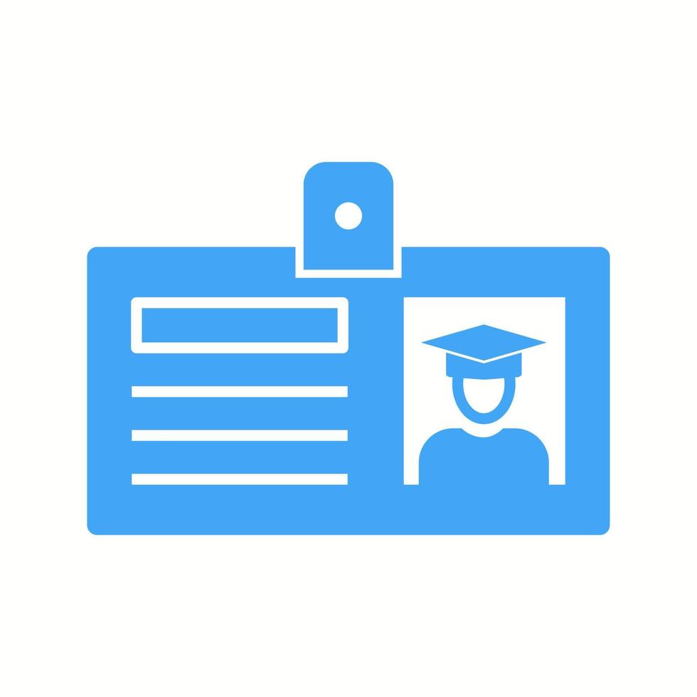 Beautiful ID Card Glyph Vector Icon