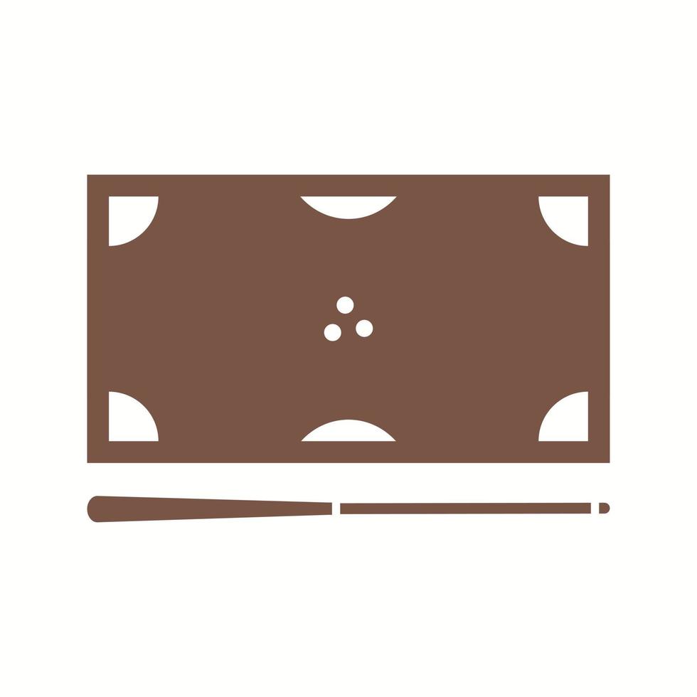 Beautiful Billiards Glyph Vector Icon