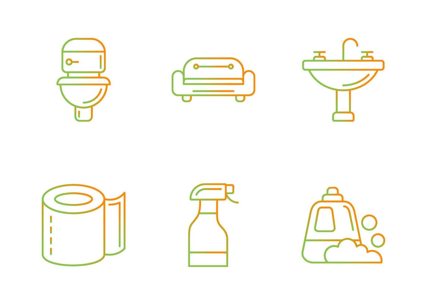 Unique Vector Glyph icon Set