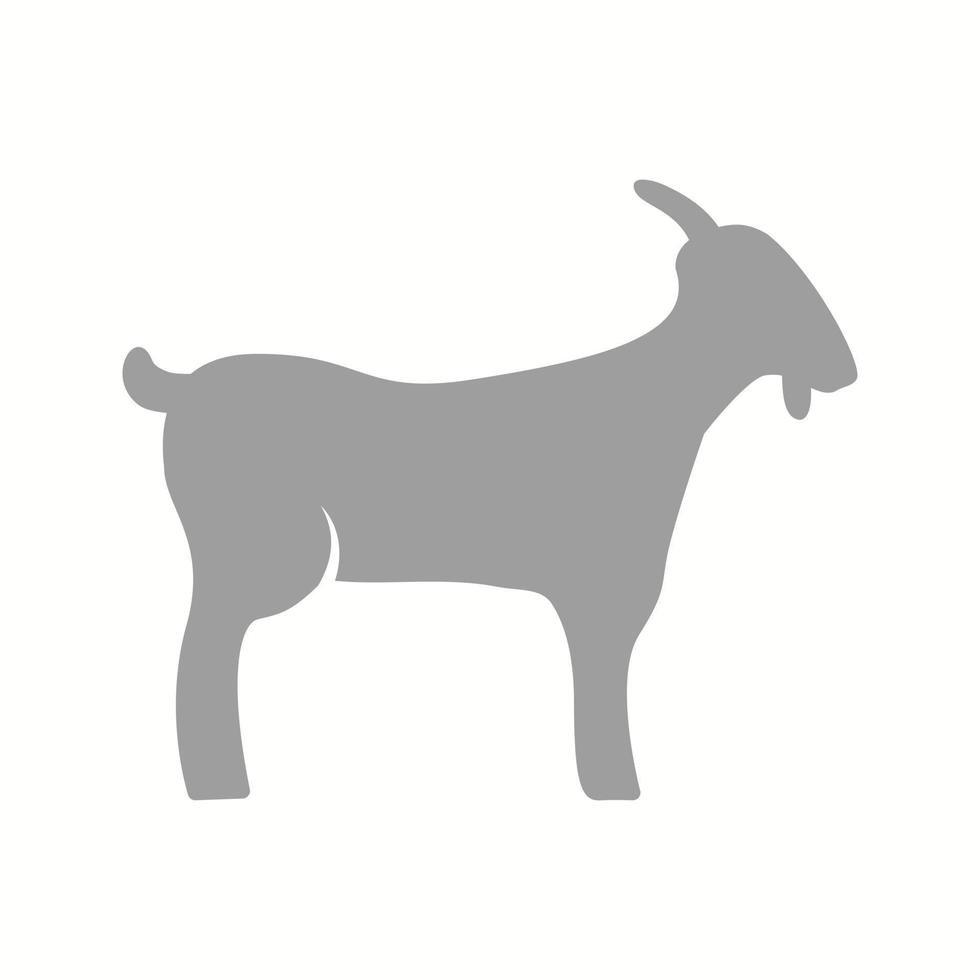 hermoso icono de vector de glifo de cabra
