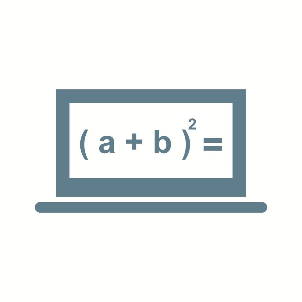 Beautiful Online Formula Glyph Vector Icon
