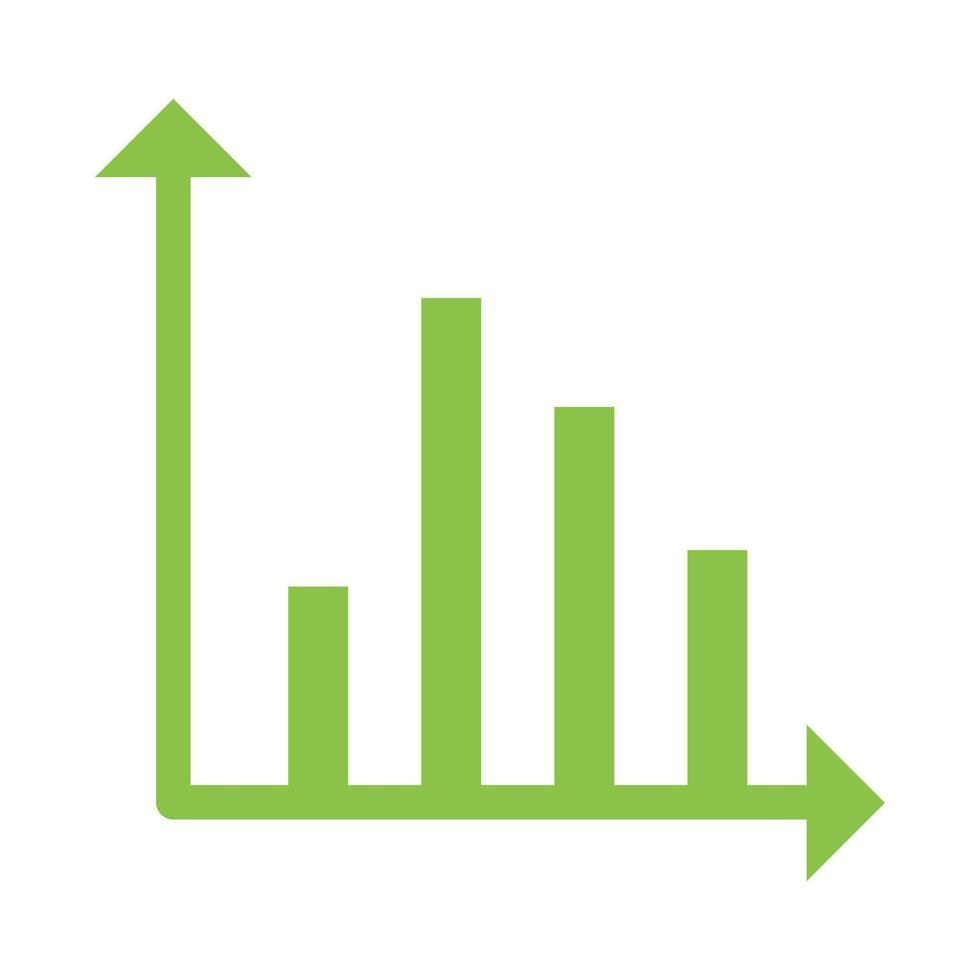 Beautiful Statistics Glyph Vector Icon