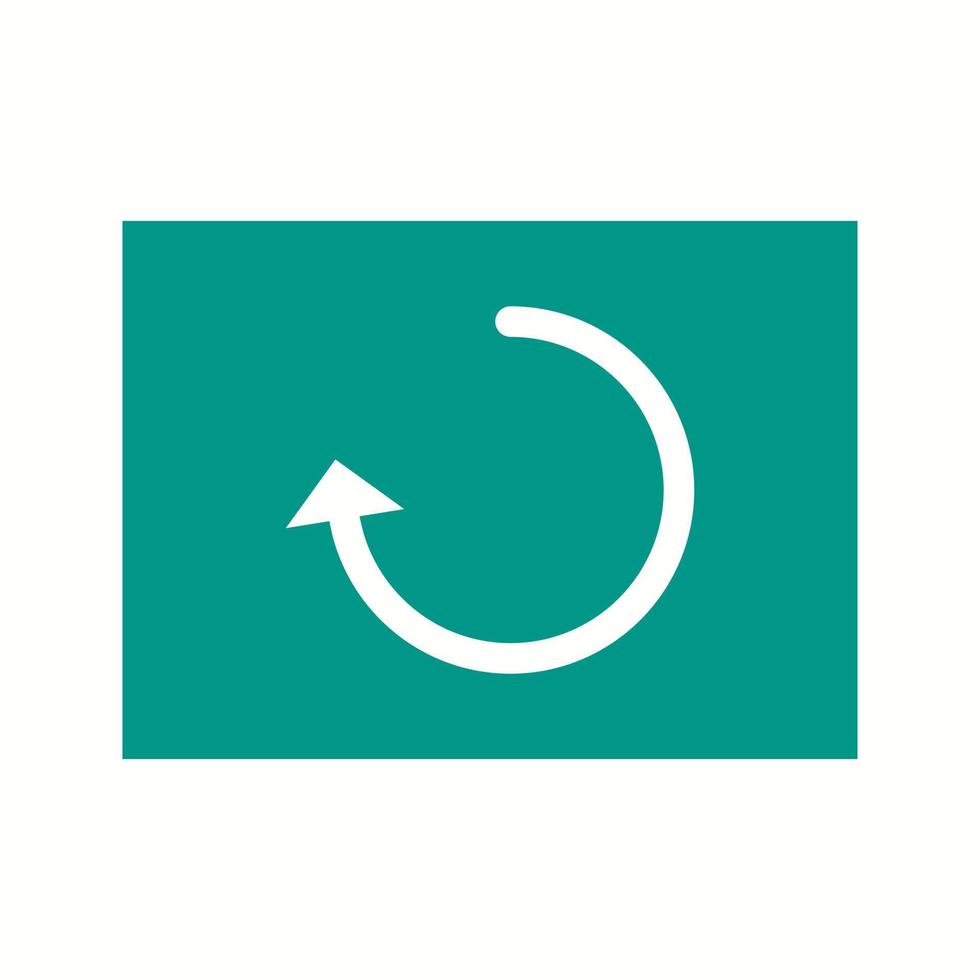 Beautiful Reload Glyph Vector Icon