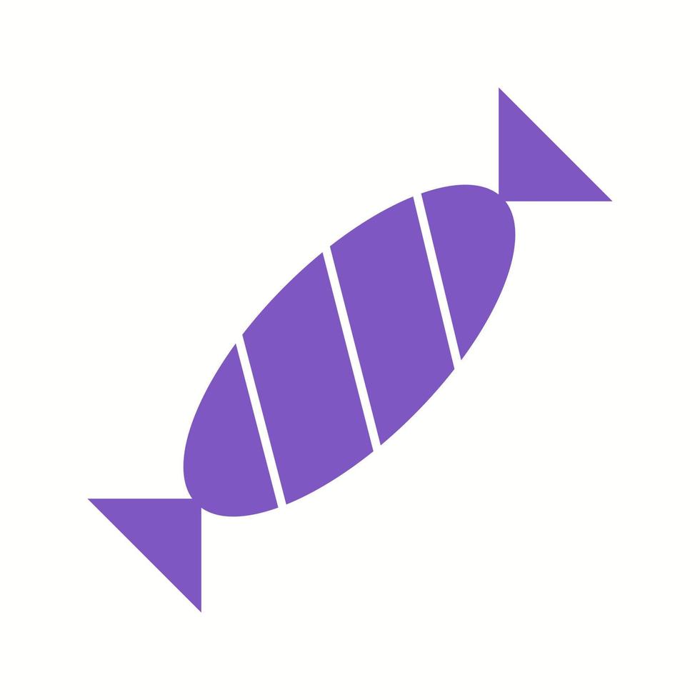 Beautiful Toffee Glyph Vector Icon