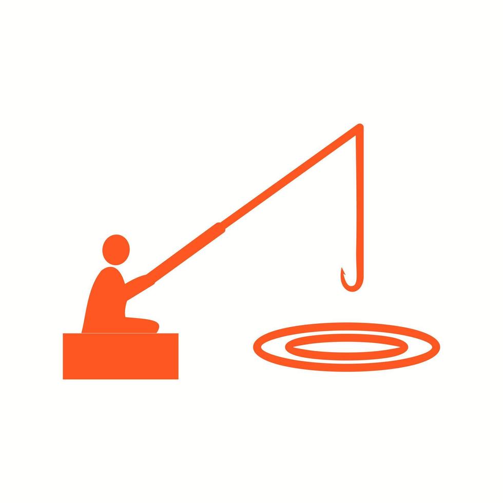 Beautiful Fishing Glyph Vector Icon
