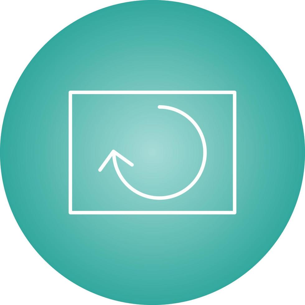 Beautiful Reload Line Vector Icon