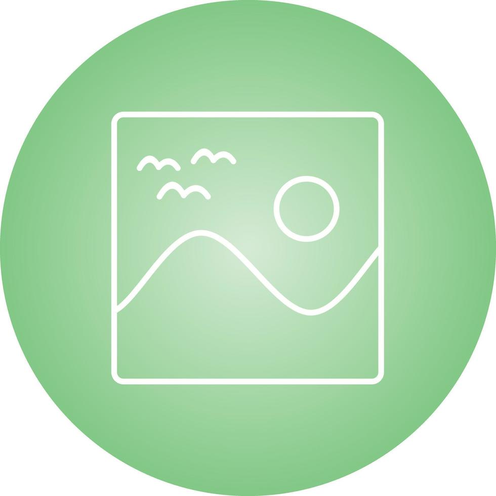 Beautiful Gallery Line Vector Icon