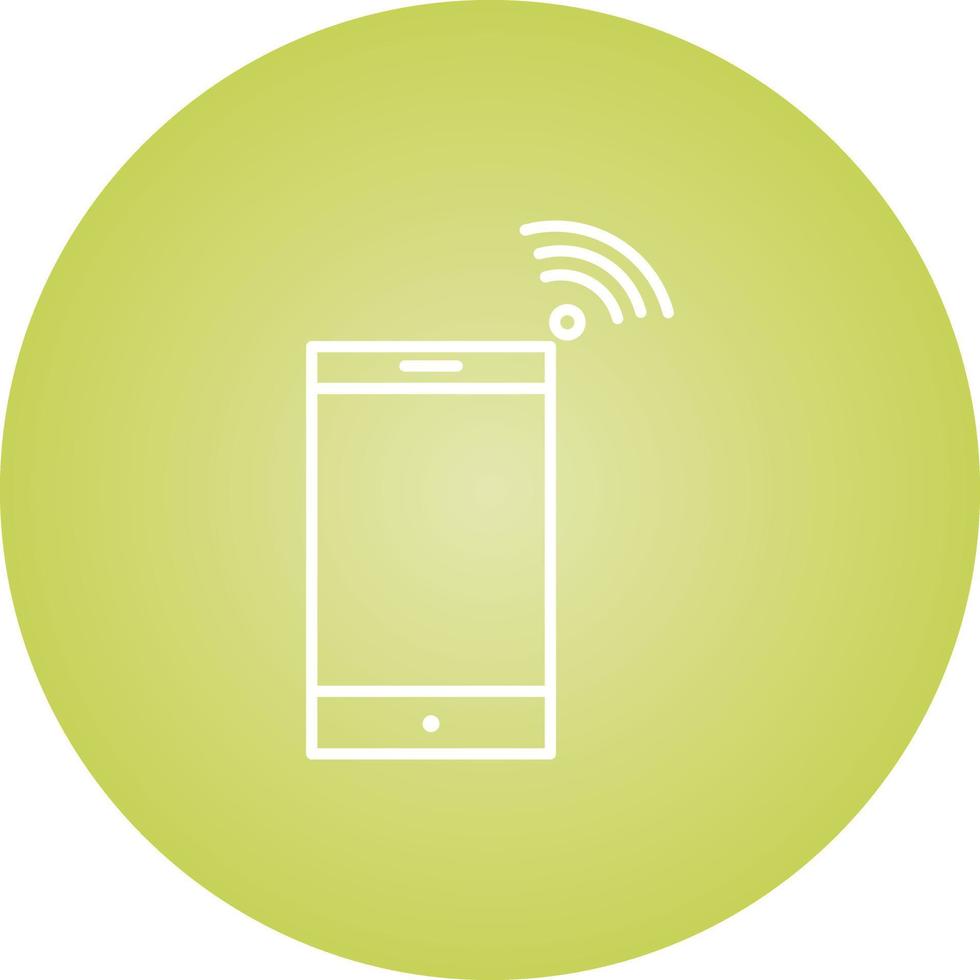 Beautiful Mobile Hotspot Line Vector Icon