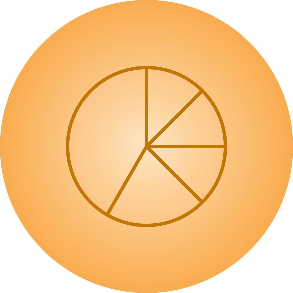 Beautiful Pie chart vector line icon