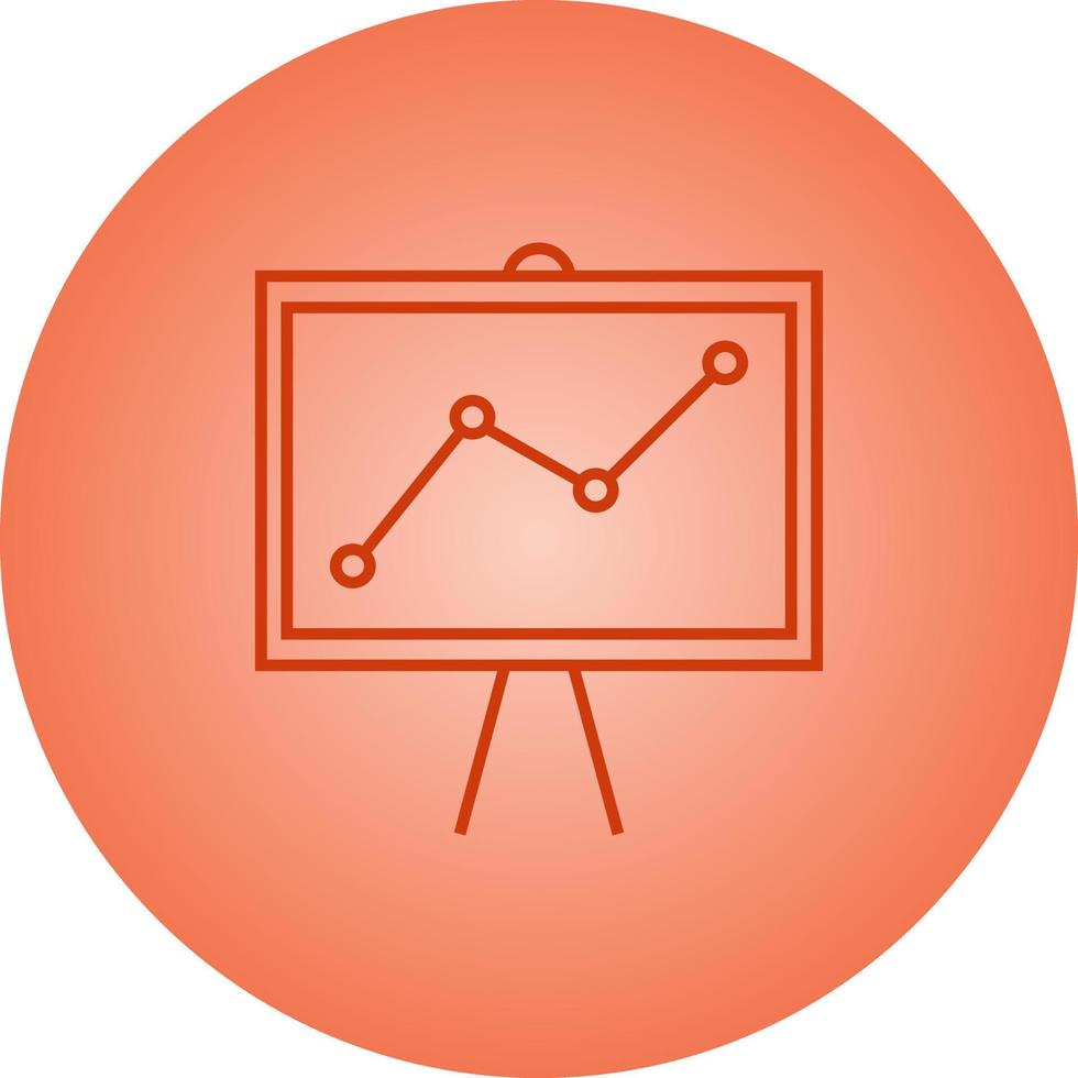 Beautiful Graph vector line icon