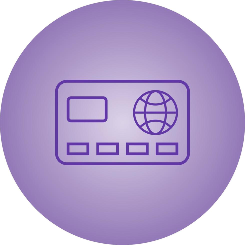Beautiful Card vector line icon