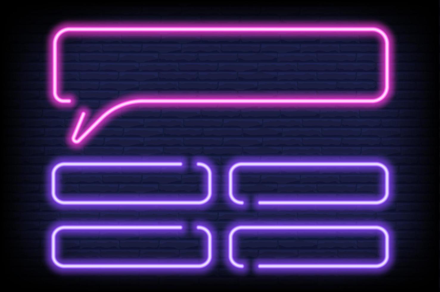 Neon quiz game template. Four options answers for knowledge exam in school, tv show. Vector Illustration 10 eps
