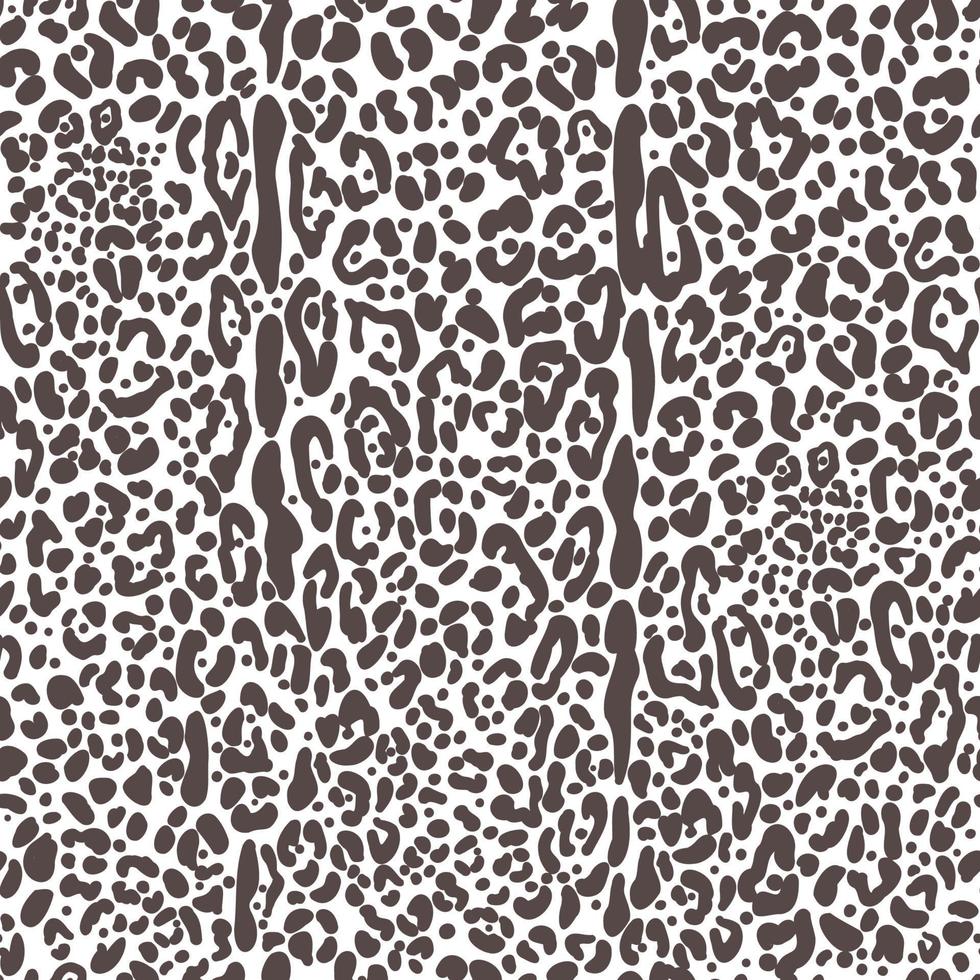 patrón sin costuras de piel de leopardo. estampado de guepardo en blanco y negro. ornamento abstracto monocromático jaguar. diseño vectorial vector