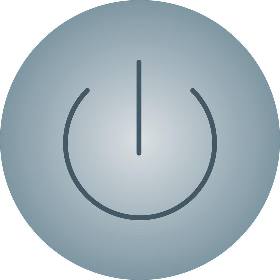 Beautiful Power button vector line icon