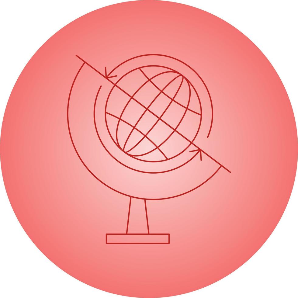 Beautiful globe line icon vector