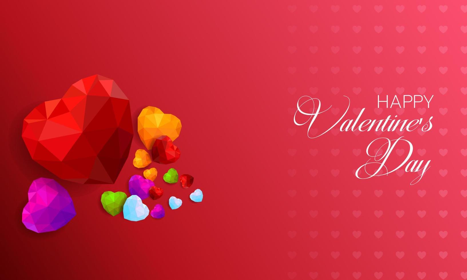 Happy Valentines Day celebration holidays background.design for greeting cards and poster template vector illustration