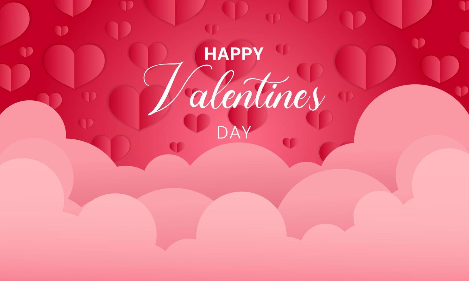 Happy Valentines Day celebration holidays background.design for greeting cards and poster template vector illustration