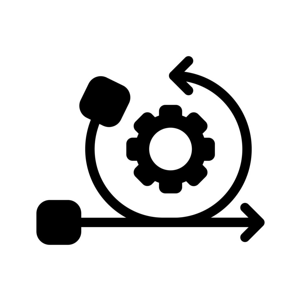 icono de vector de iteración