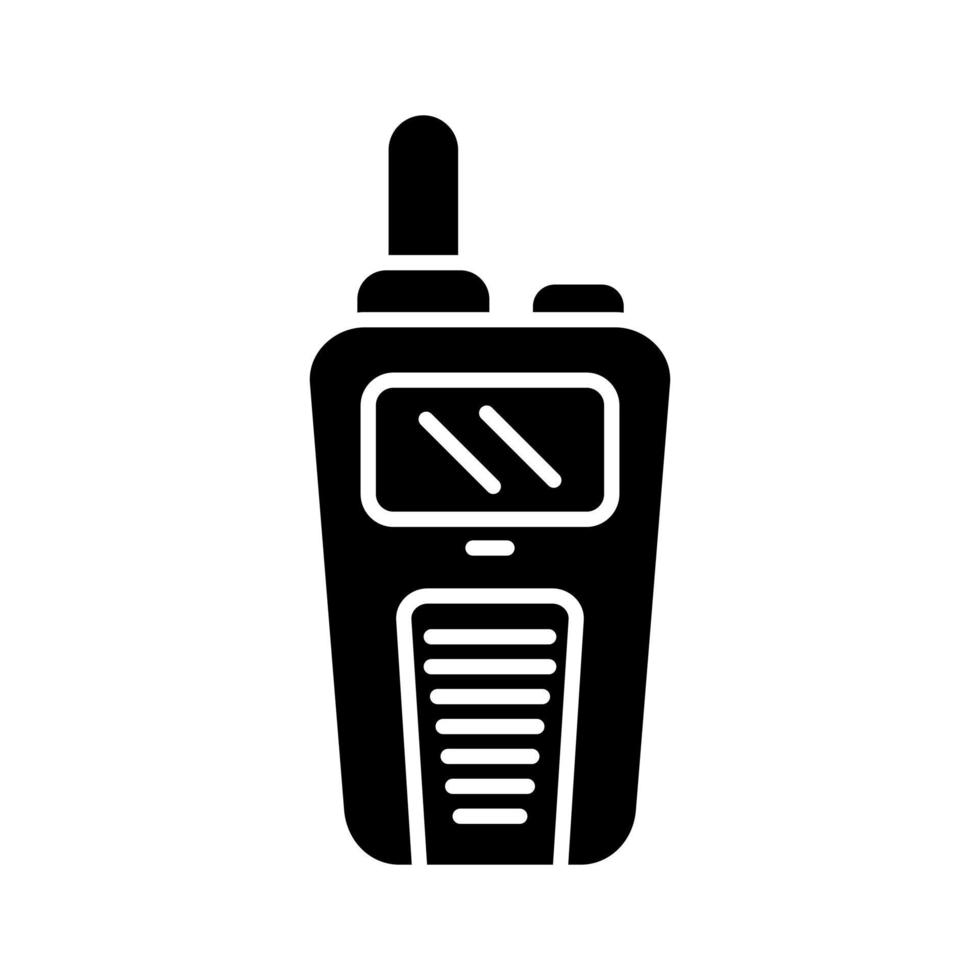 icono de vector de walkie-talkie