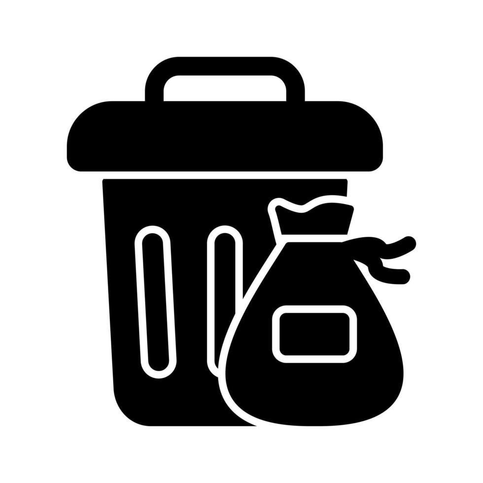 icono de vector de basura