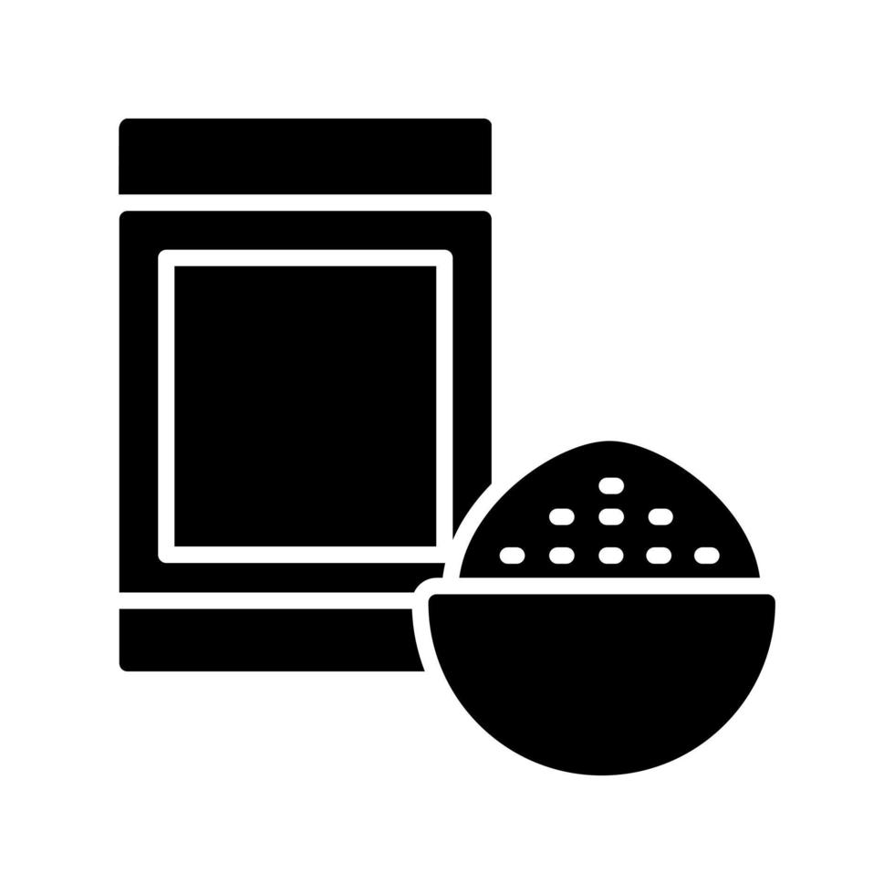 icono de vector de levadura de panadería