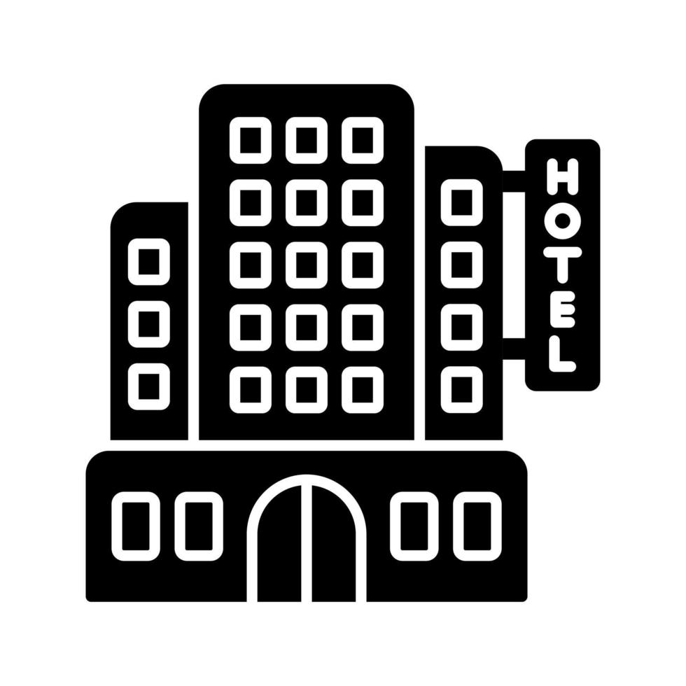 icono de vector de hotel