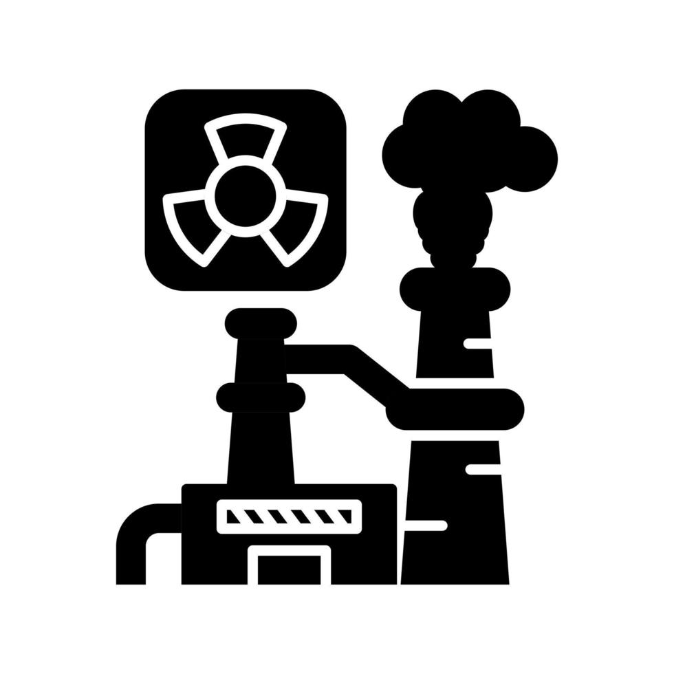 Nuclear Plant Vector Icon