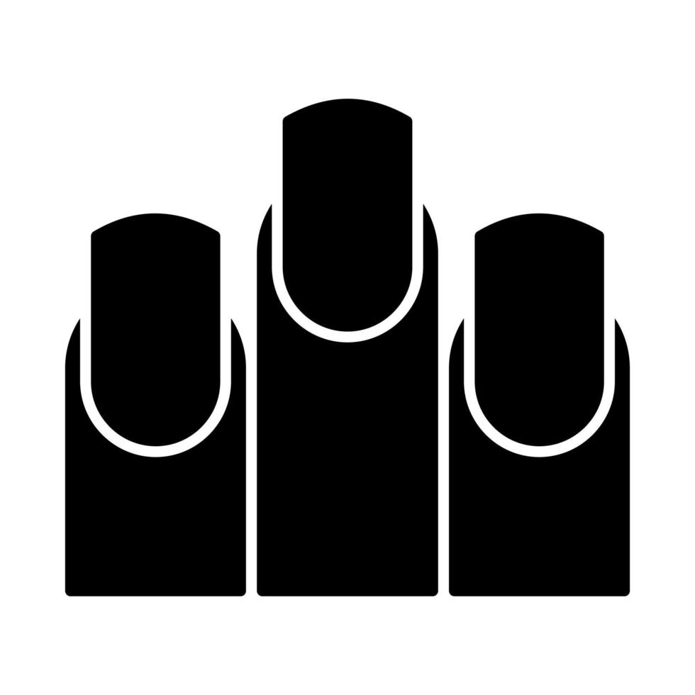 icono de vector de uñas