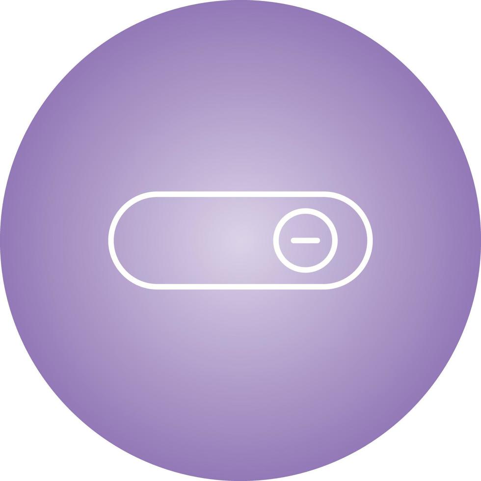 Beautiful Slide button Line Vector Icon