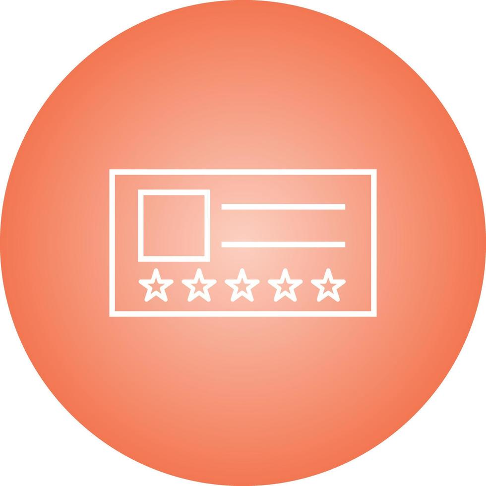 Beautiful Vip Card Line Vector Icon
