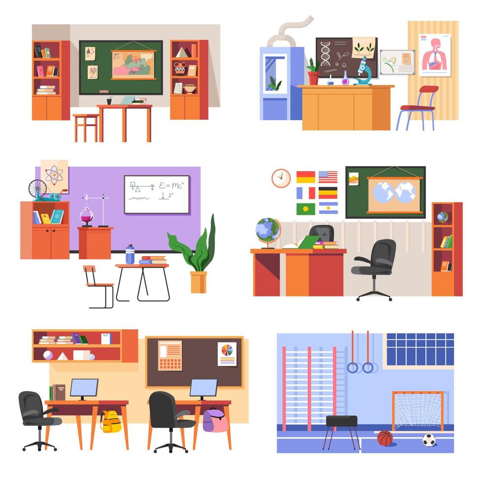 Interior design, furniture and decor for home vector