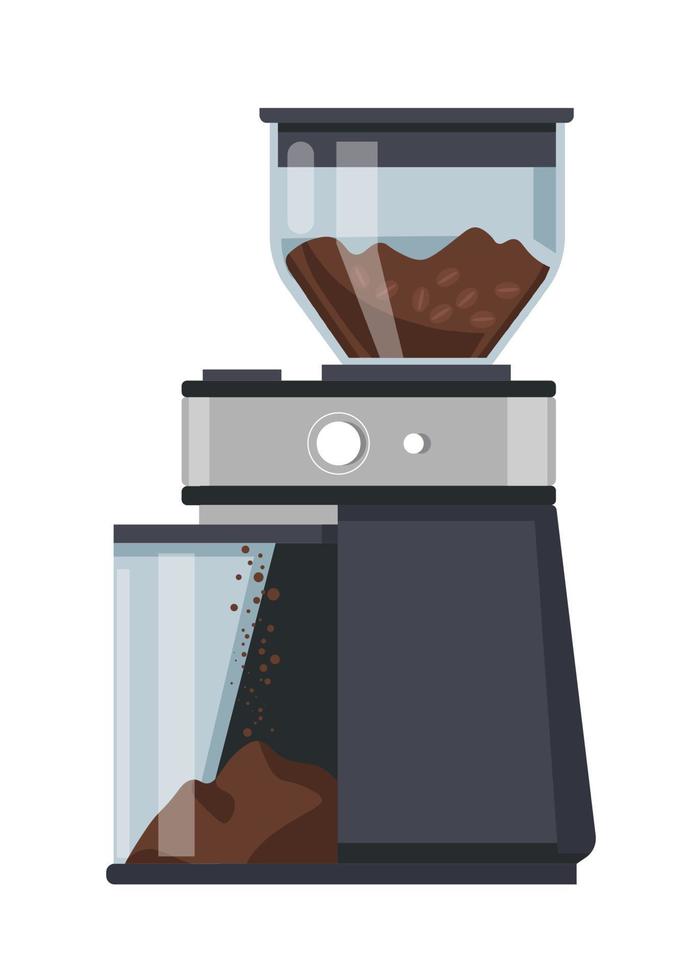 Coffee grinder, machine for making beverage vector
