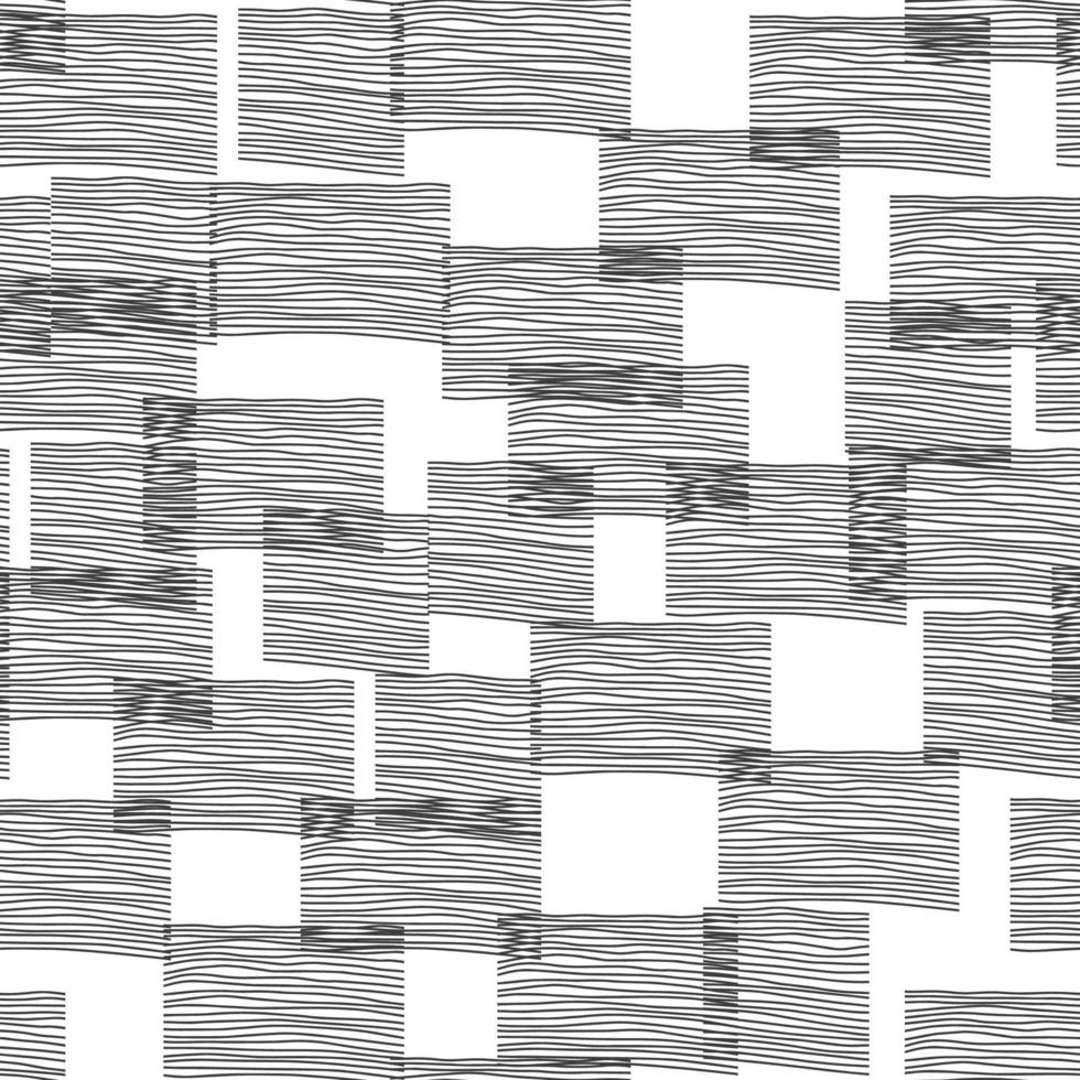 Abstract vector seamless pattern. Black lines texture background.