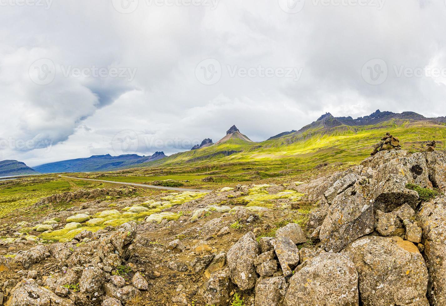 Picture of wild and deserted nature in eastern iceland photo