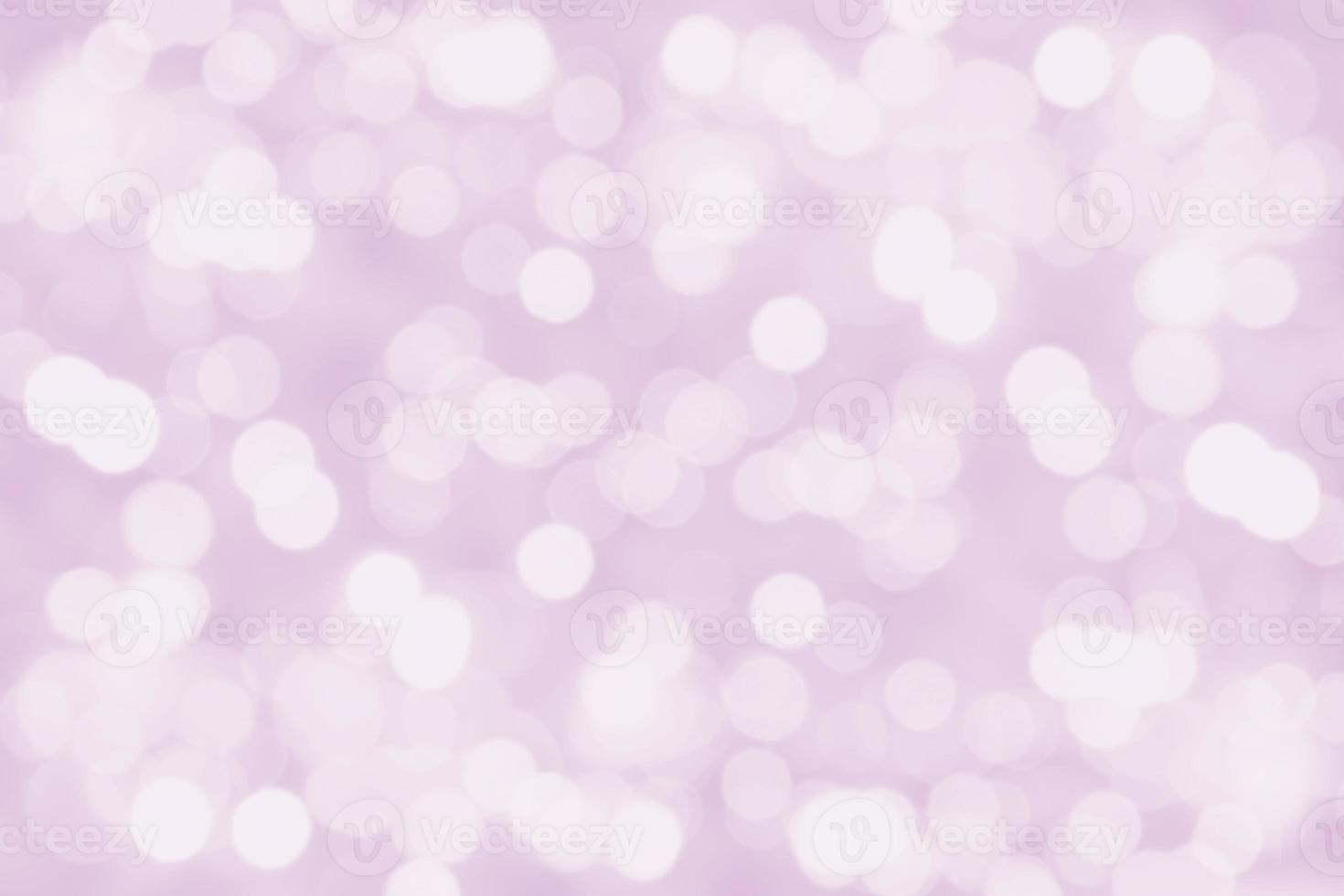 Abstract white bokeh and blur reflection lighting on light violet background. photo