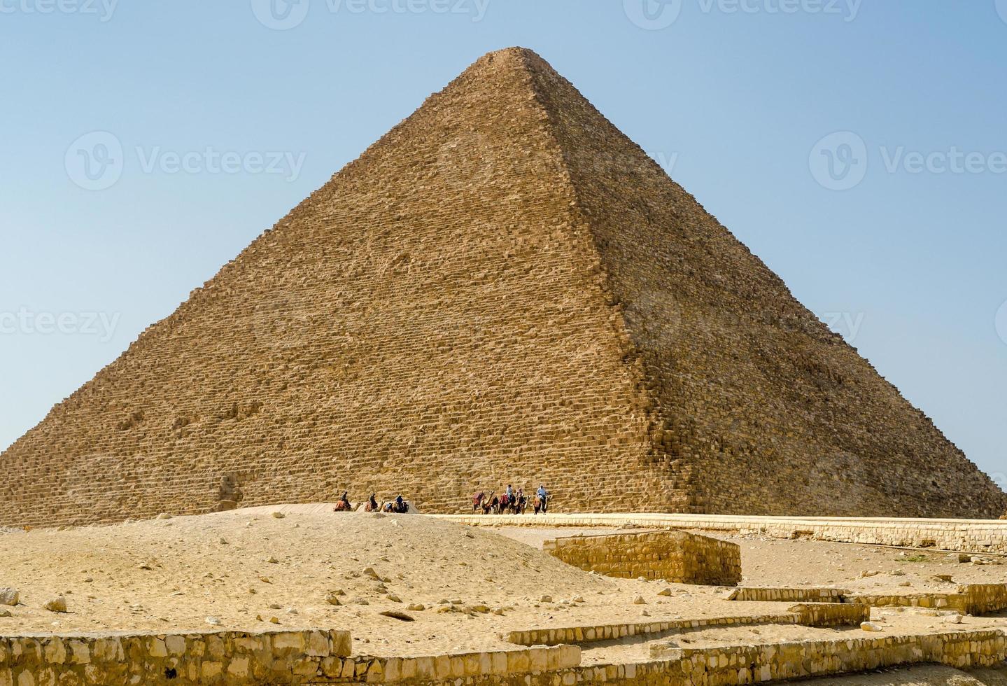 pyramid in the desert in luxor egypt photo