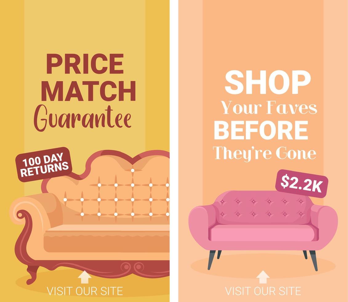 Shop your faves before they are gone, furniture vector