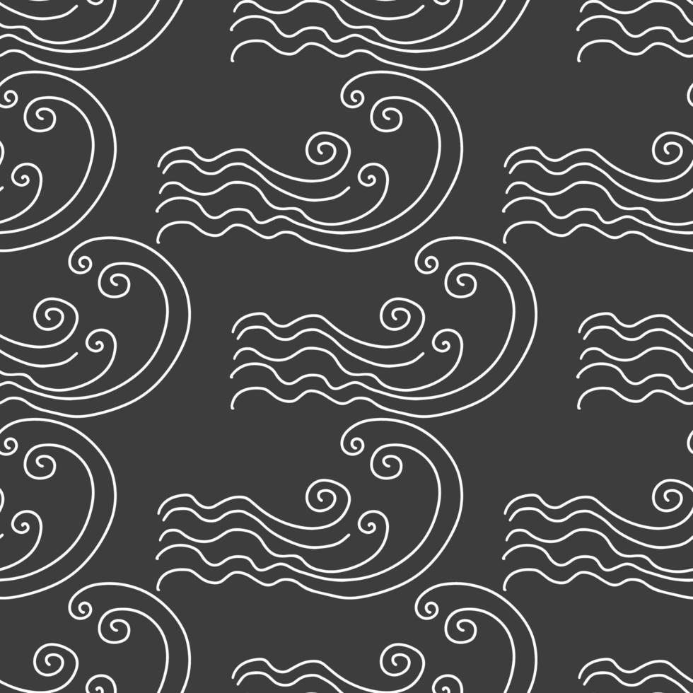 Abstract vector seamless pattern. Black dots texture background.