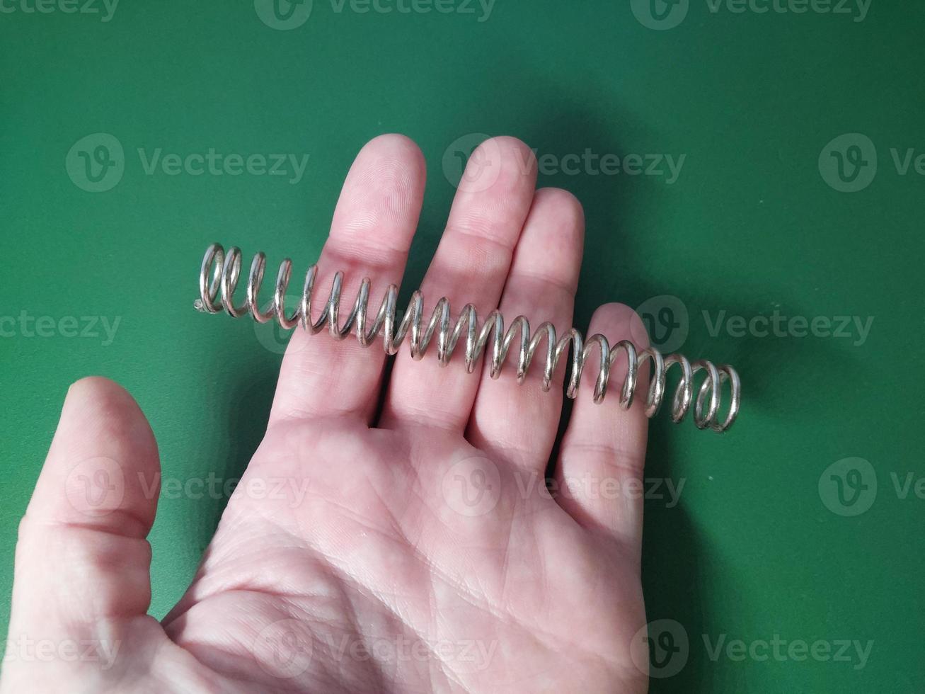 Metal spring for technical products photo